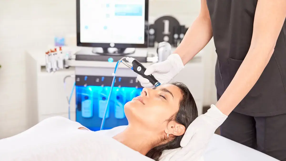 HydraFacial device at Aries Clinic Dubai
